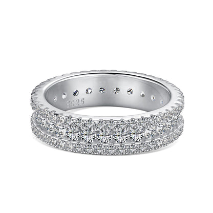 [LUCKY LOVE]Delicate Colorful Round Cut Daily Ring