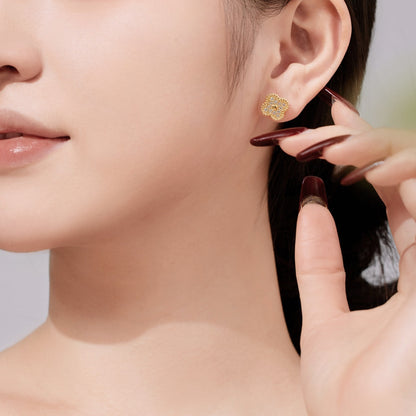 [LUCKY LOVE]Four Leaf Clover Fashion Earrings