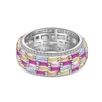 [LUCKY LOVE]Radiant Colorful Radiant Cut Daily Ring
