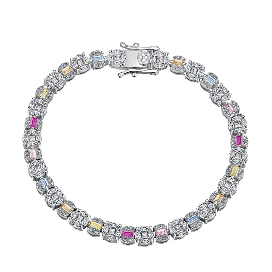 [LUCKY LOVE]Dazzling Radiant Multi Cut Daily Bracelet