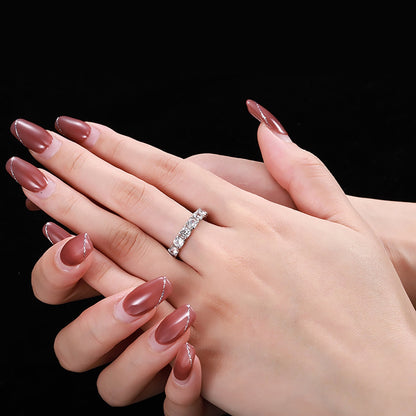 [LUCKY LOVE]Eternity Round Cut Tennis Ring
