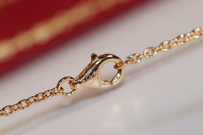 [LUCKY LOVE]LOVE NECKLACE PINK GOLD AND SILVER