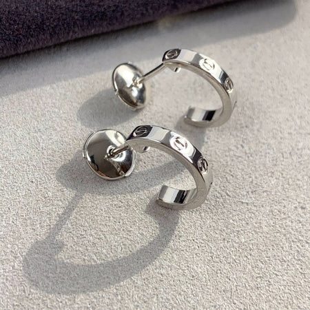 [LUCKY LOVE]LOVE EARRINGS 2.65MM SILVER