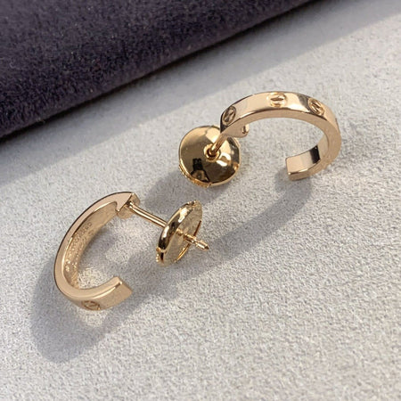 [LUCKY LOVE]LOVE EARRINGS 2.65MM PINK GOLD