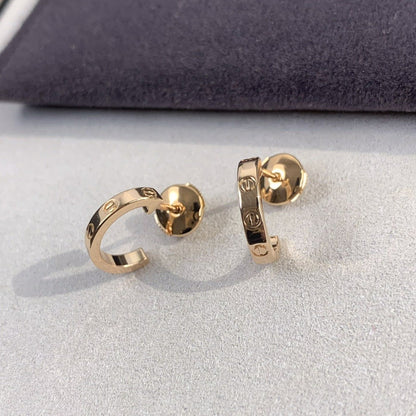 [LUCKY LOVE]LOVE EARRINGS 2.65MM PINK GOLD