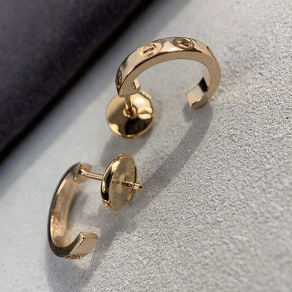 [LUCKY LOVE]LOVE EARRINGS 2.65MM PINK GOLD