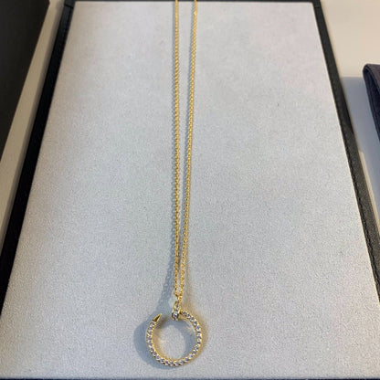 [LUCKY LOVE]JUSTE NECKLACE GOLD DIAMONDS