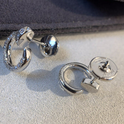 [LUCKY LOVE]JUSTE EARRINGS SILVER DIAMONDS