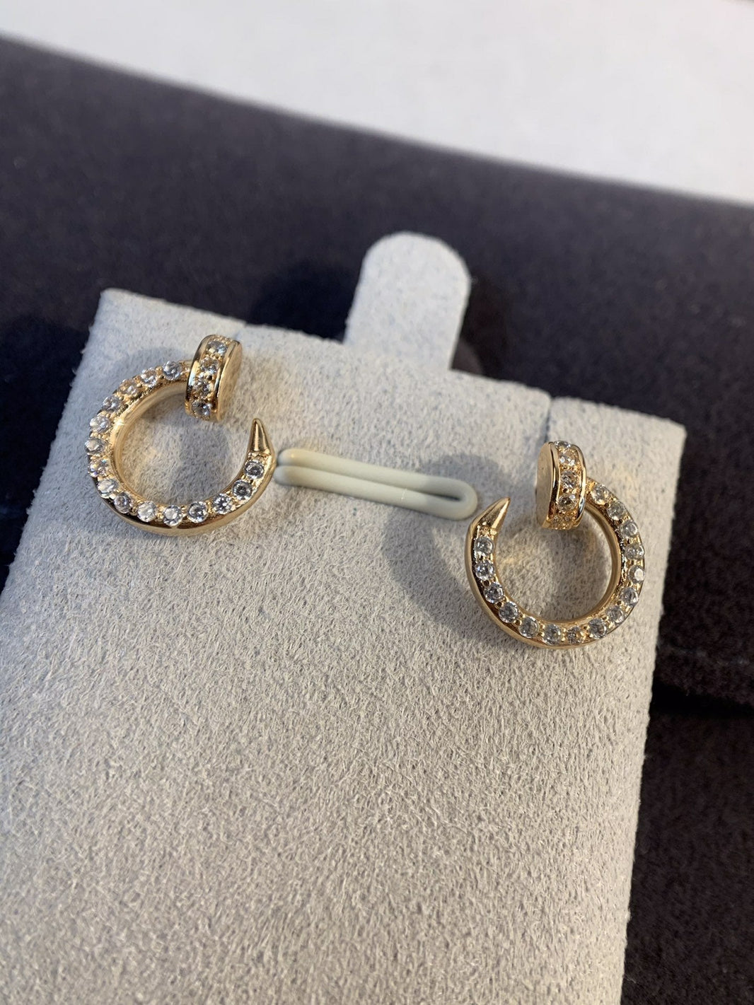 [LUCKY LOVE]JUSTE EARRINGS GOLD DIAMONDS