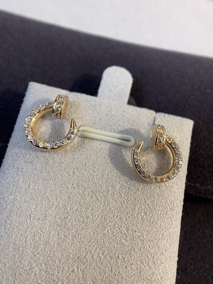[LUCKY LOVE]JUSTE EARRINGS GOLD DIAMONDS