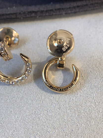 [LUCKY LOVE]JUSTE EARRINGS GOLD DIAMONDS
