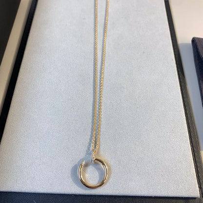 [LUCKY LOVE]JUSTE NECKLACE PINK GOLD