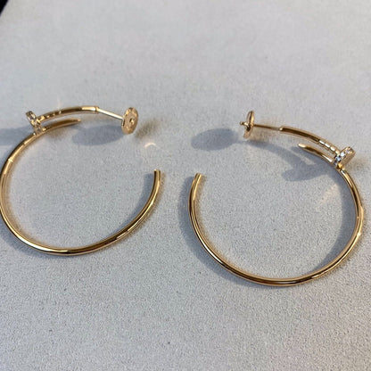 [LUCKY LOVE]JUSTE EARRINGS GOLD DIAMONDS 1.8MM