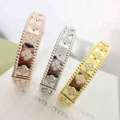 [LUCKY LOVE]CLOVER BRACELET 8MM DIAMONDS
