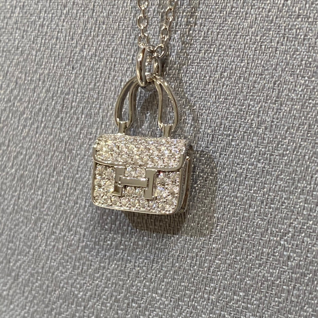 [LUCKY LOVE]CONSTANCE PEDANT DIAMOND NECKLACE