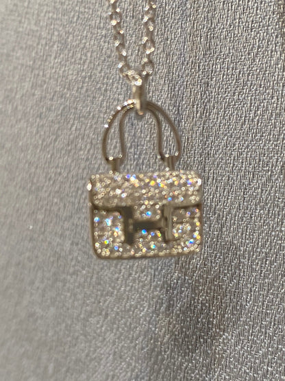 [LUCKY LOVE]CONSTANCE PEDANT DIAMOND NECKLACE