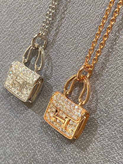 [LUCKY LOVE]CONSTANCE PEDANT DIAMOND NECKLACE
