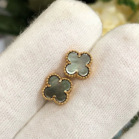 [LUCKY LOVE]CLOVER MINI GOLD EARRINGS