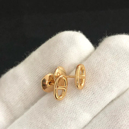 [LUCKY LOVE]CHAINE SMALL EARRINGS GOLD AND SILVER