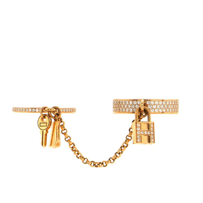 [LUCKY LOVE]HM KELLY CLOCHETTE DOUBLE RING IN  WITH DIAMONDS