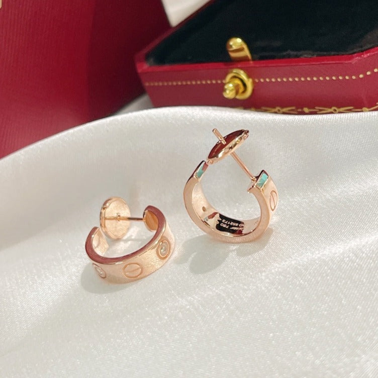 [LUCKY LOVE]LOVE EARRINGS 5.7MM 2 DIAMONDS