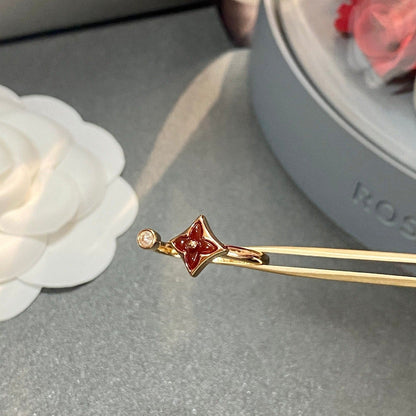 [LUCKY LOVE]STAR 1 DIAMOND OPEN RING