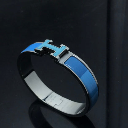 [LUCKY LOVE]H BRACELET BLUE RAINBOW CERAMIC