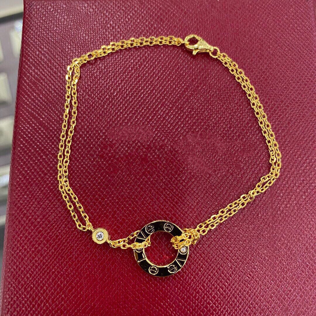 [LUCKY LOVE]LOVE BRACELET 2 DIAMOND