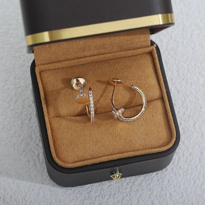 [LUCKY LOVE]JUSTE FULL DIAMOND SMALL EARRINGS