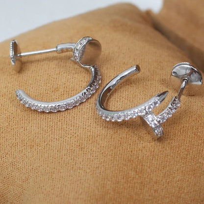 [LUCKY LOVE]JUSTE FULL DIAMOND SMALL EARRINGS