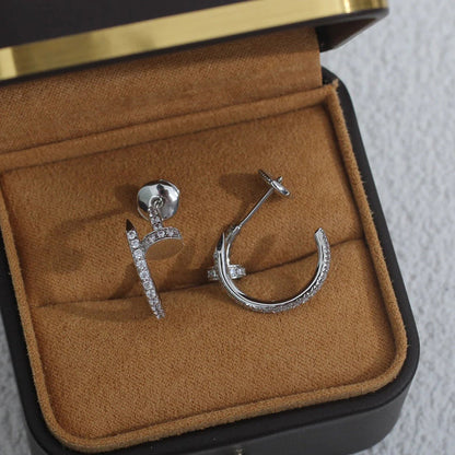 [LUCKY LOVE]JUSTE FULL DIAMOND SMALL EARRINGS