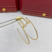 [LUCKY LOVE]JUSTE EARRINGS FULL DIAMONDS 1.8MM