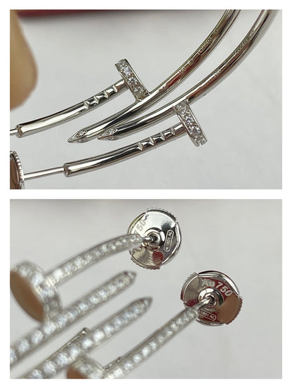 [LUCKY LOVE]JUSTE EARRINGS FULL DIAMONDS 1.8MM