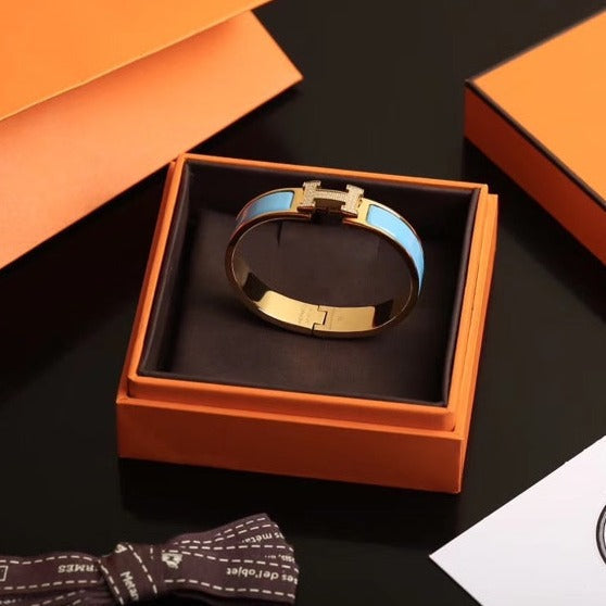 [LUCKY LOVE]H CLOUD BLUE BRACELET GOLD DIAMOND
