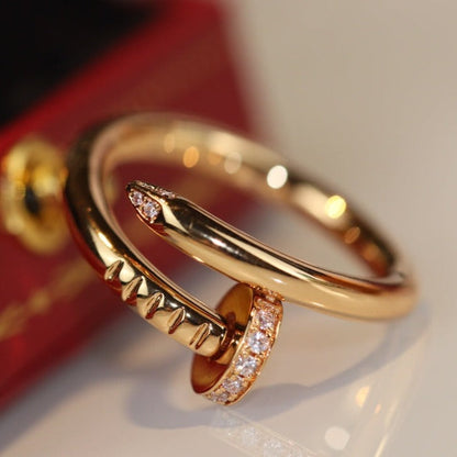 [LUCKY LOVE]JUSTE RING 2.65MM GOLD DIAMOND