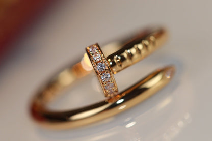 [LUCKY LOVE]JUSTE RING 2.65MM GOLD DIAMOND