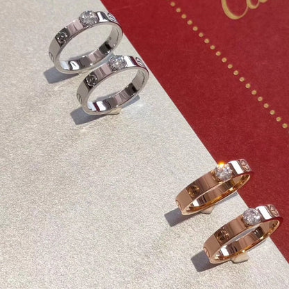 [LUCKY LOVE]LOVE RING 3.6MM 1 BIG DIAMOND