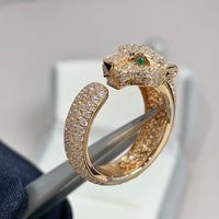 [LUCKY LOVE]PANTHERE PINK GOLD DIAMOND RING