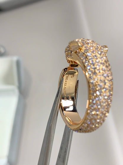 [LUCKY LOVE]PANTHERE PINK GOLD DIAMOND RING