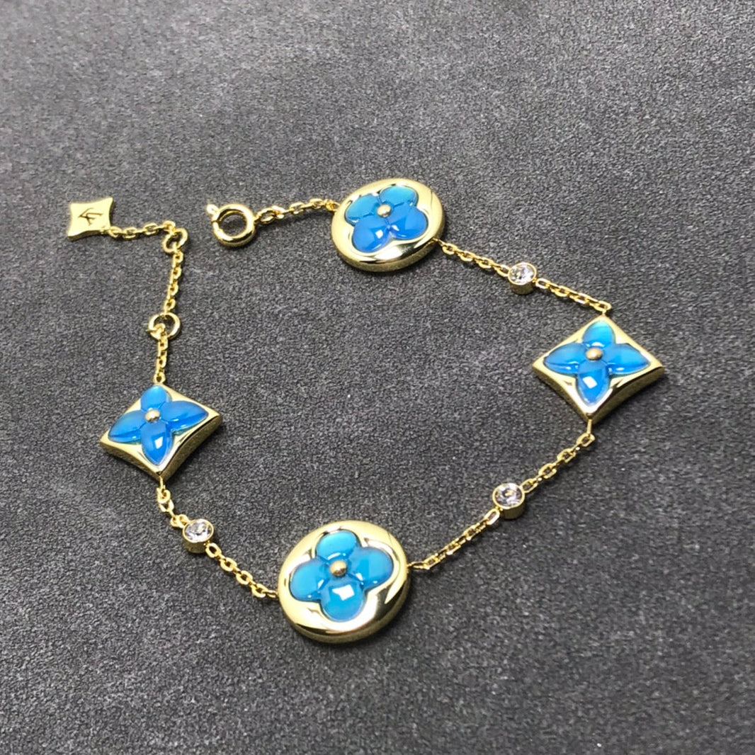 [LUCKY LOVE]STAR AND SUN TURQUOISE 4 MOTIFS 3 DIAMONDS