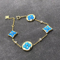 [LUCKY LOVE]STAR AND SUN TURQUOISE 4 MOTIFS 3 DIAMONDS