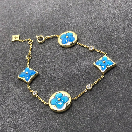 [LUCKY LOVE]STAR AND SUN TURQUOISE 4 MOTIFS 3 DIAMONDS