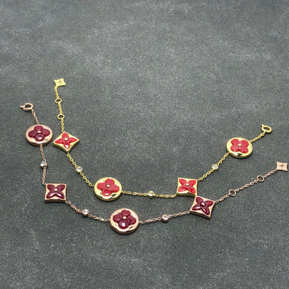 [LUCKY LOVE]STAR AND SUN CARNELIAN 4 MOTIFS 3 DIAMONDS