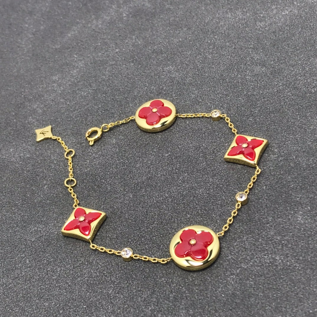 [LUCKY LOVE]STAR AND SUN CARNELIAN 4 MOTIFS 3 DIAMONDS