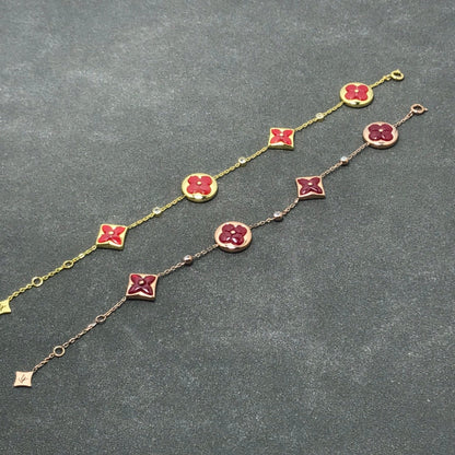 [LUCKY LOVE]STAR AND SUN CARNELIAN 4 MOTIFS 3 DIAMONDS