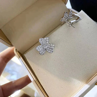 [LUCKY LOVE]CLOVER COMOS DIAMOND EARRINGS SILVER