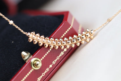 [LUCKY LOVE]CLASH PINK GOLD NECKLACE