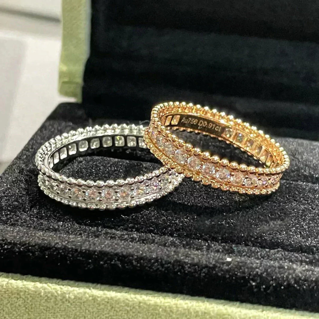 [LUCKY LOVE]PERLEE DIAMOND ROSE GOLD RING