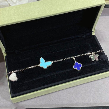 [LUCKY LOVE]LUCKY SPRING SILVER BRACELET 4 MOTIF