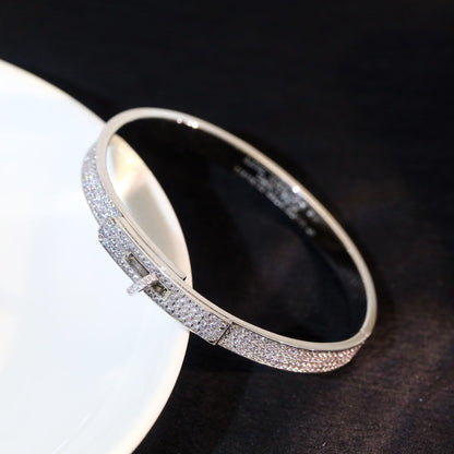 [LUCKY LOVE]KELLY BRACELET DIAMOND PAVED